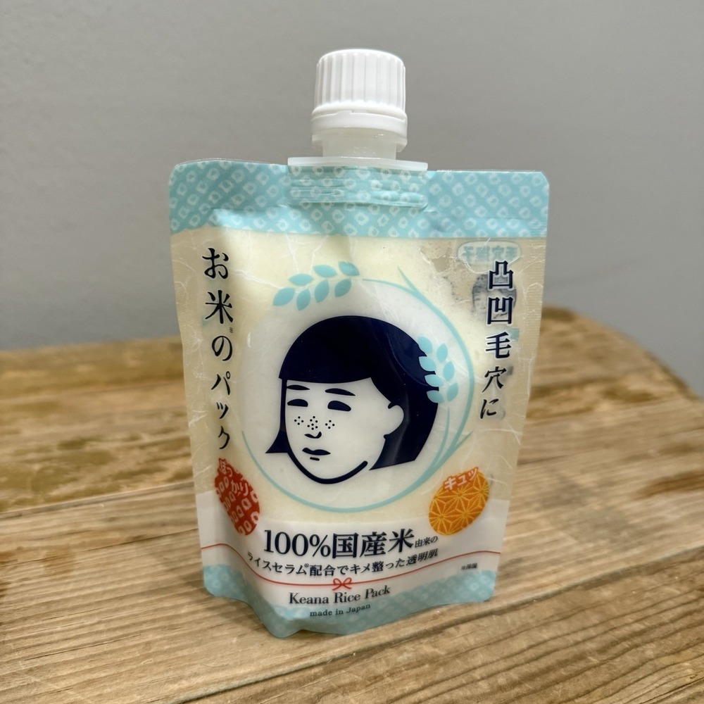 Ishizawa Keana Nadeshiko Rice Pack Mask Unisex 170g White NEW Japan Pore Care